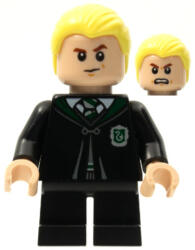 LEGO® Minifigurák Draco Malfoy - Fekete Mardekár köpeny, Fekete nadrág hp254 (hp254)