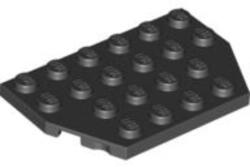 LEGO® Alkatrészek (Pick a Brick) Fekete 4x6 Vágott, Lapos Elem 4129572 (4129572)