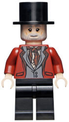LEGO® Minifigurák Varázsló - HP Varázs Világ Férfi, Fekete kalap, Sötétpiros öltöny, Fekete nadrág hp301 (hp301)