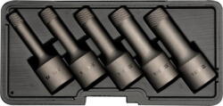 TOYA Scule auto Set extractoare suruburi rupte, YT-0624, 1/2", 8-16mm, 5 piese (YT-0624) - pcone