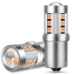 SEFIS SEFIS LED izzó PY21W BA15S 15SMD 3, 5 W narancssárga (1833-SM-12128OR)