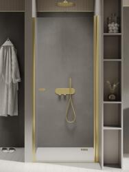 NEW TRENDY New Soleo Light Gold uși de duș 80 cm înclinabilă auriu luciu/sticlă transparentă D-0451A (D0451A)