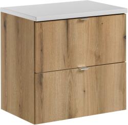 Comad Set dulap Comad Nova Oak NOVA OAK A 82-60-2S, blat Comad Nova White NOVA WHITE 89-60 (SETNOABWHITE60CMS)
