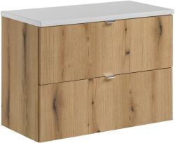 Comad Set dulap Comad Nova Oak NOVA OAK A 82-80-2S, blat Comad Nova White NOVA WHITE 89-80 (SETNOABWHITE80CMS)