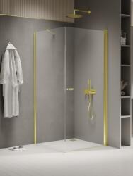 NEW TRENDY New Soleo Light Gold cabină de duș 90x70 cm dreptunghiular auriu luciu/sticlă transparentă K-1839 (K1839)
