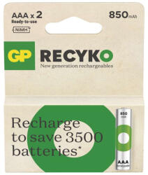 GP Batteries EMOS B25182, GP ReCyko NiMH Akkumulátor HR03 (AAA) 850mAh 2db (B25182)