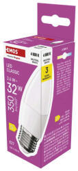 EMOS brand of Legrand EMOS ZQ4D13, LED izzó Classic gyertya / E27 / 2, 6 W (25 W) / 350 lm / természetes fehér (ZQ4D13)