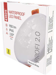 EMOS EMOS ZV1132, LED panel VIXXO beépíthető 10W 900lm IP65 természetes fehér (ZV1132)