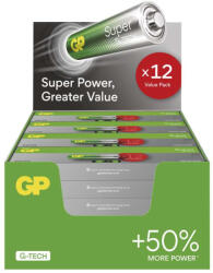 GP Batteries EMOS B0124T, GP Super Alkáli elem AA 128 db, display box (B0124T)