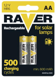 RAVER EMOS B7426, RAVER SOLAR NiMH akkumulátor HR6 (AA) 2db/bliszter (B7426)