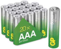 GP Batteries EMOS B0110L, GP alkáli elem Super LR03 (AAA) 20db/fólia (B0110L)