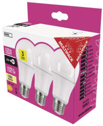 EMOS EMOS ZQ5160.3, LED izzó Classic A60 / E27 / 13, 2 W (100 W) / 1 521 lm / meleg fehér 3db (ZQ5160-3)