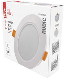 EMOS EMOS ZD1432, LED süllyesztett lámpatest RUBIC, kerek, fehér, 9W, természetes fehér (ZD1432)