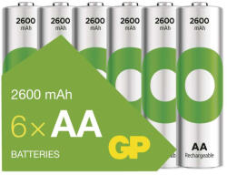 GP Batteries EMOS B2527V, GP ReCyko NiMH Akkumulátor HR6 (AA) 2600mAh 6db (B2527V)