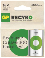 GP Batteries EMOS B2543, GP ReCyko NiMH Akkumulátor HR20 (D) 3000mAh 2db (B2543)
