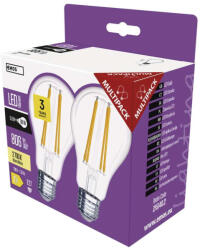 EMOS EMOS ZF5140.2, LED izzó Filament A60 / E27 / 5, 9 W (60 W) / 806 lm / meleg fehér 2db (ZF5140-2)