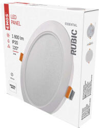 EMOS EMOS ZD1442, LED süllyesztett lámpatest RUBIC, kerek, fehér, 18W, természetes fehér (ZD1442)