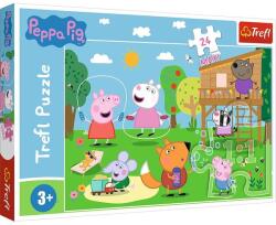 Trefl Puzzle Trefl Maxi Peppa Pig, Distractia din iarba, 24 piese Puzzle