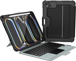 Nillkin Bumper Combo Keyboard Tok (Háttérvilágított Verzió) iPad Pro 11 2024 Fekete tok