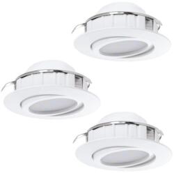 EGLO SET 3x corp de iluminat LED încastrat Eglo 78755 PINEDA 1xLED/6W/230V 3000K alb (EG78755)