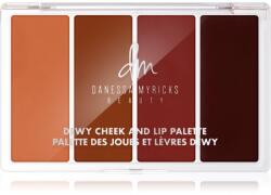 Danessa Myricks Beauty Dewy Cheek & Lip Palette multifunkciós arc paletta az arcra árnyalat Dew It Undercover 25 g