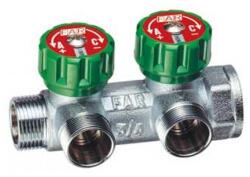 FAR Szelepes Osztó gyűjtő 2 körös, 1"-3/4 (3821134) - kazanpiac