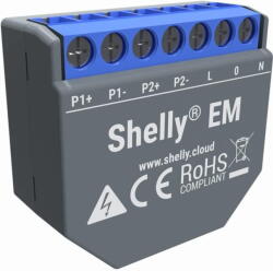 Shelly Releu inteligent EM, monofazat, contor de consum mare (20210) - 24mag