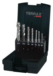 Terrax menetfúró készlet gépi M3-12 HSSE Co5 csavart hornyú (A245058ETX)
