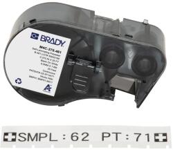 Brady M4C-375-461 / 170875, 9.53 mm x 7.62 m, Poliester, text negru / fundal alb