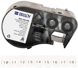 Brady M4C-240-498 / 170782, 6.10 mm x 4.88 m, Vinil, text negru / fundal alb