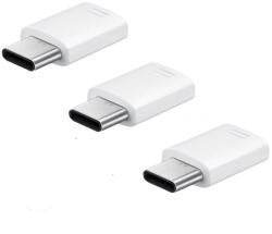 Samsung adapter (microUSB aljzat - Type-C, adatátvitel és töltés, 3db) FEHÉR EE-GN930KWEG (EE-GN930KWEG)