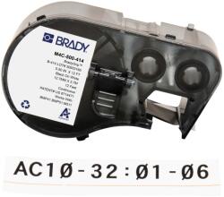 Brady M4C-500-414 / 170728, 12.70 mm x 3.66 m, Poliester, text negru / fundal alb