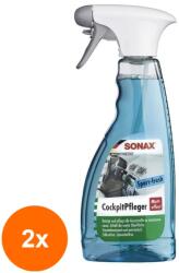 SONAX Set 2 x Solutie pentru Intretinere Suprafetelor din Plastic, Sport-Fresh, 500 ml, Sonax (DEM-2xMDR-357241)