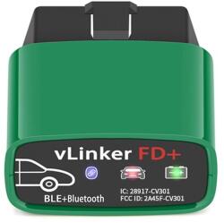 Vgate vLinker FD+ ELM327 FORScan Fordhoz, Bluetooth 4.0, IOS, Android és Windows operációs rendszerekhez (vLinker FD+ 4.0)