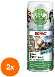 SONAX Set 2 x Solutie pentru Curatarea Instalatiei de Aer Conditionat, Ocean Fresh, 150 ml, Sonax (DEM-2xMDR-323600)