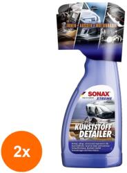 SONAX Set 2 x Solutie pentru Curatare Plastic Exterior, Interior si Motor, Xtreme, 500 ml, Sonax (DEM-2xMDR-255241)