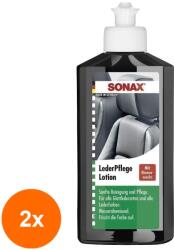 SONAX Set 2 x Solutie pentru Curatarea Tapiteriei din Piele, 250 ml, Sonax (DEM-2xMDR-291141)