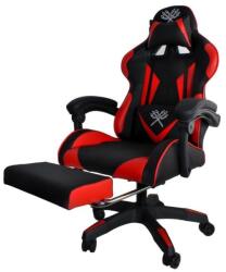  Iso Trade gamer szék, max. 180kg, fém, EPE hab, műbőr, szilikon, fekete / piros
