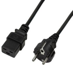 LogiLink Power cable CEE 7/7 to IEC C19 1, 8m Black CP152 (CP152)