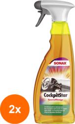 SONAX Set 2 x Solutie pentru Curatarea Suprafetetelor din Plastic, Star, 750 ml, Sonax (DEM-2xMDR-249400)