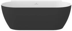 RAVAK FREEDOM W II TEC 1700x870 mm fehér/black akrilkád falhoz, króm lefolyóval CC71700000 (CC71700000)