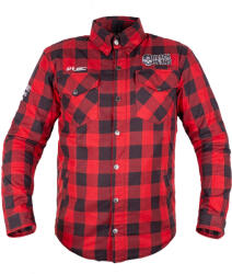 Motoros ing W-TEC Black Heart Rattlesneak 4XL piros-fekete kockás (28054-4XL-1)