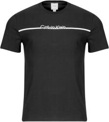 Calvin Klein Jeans Tricouri mânecă scurtă Bărbați SPLIT LINE LOGO T-SHIRT Calvin Klein Jeans Negru EU XXL