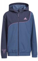 Adidas Vízálló kabát gyerekeknek adidas HI0999 122-128 CM kék 7-8 év