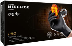 Mercator Medical gogrip Fekete dupla vastag munkavédelmi nitril kesztyű, 50db - S