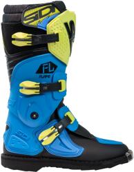 SIDI Flame gyerek motokrossz cipő kék-sárga-fekete