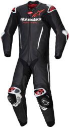 Alpinestars GP-R7 Tech-Air ready/kompatibilis egyrészes bőr motoros overál fekete-fehér-fluo piros