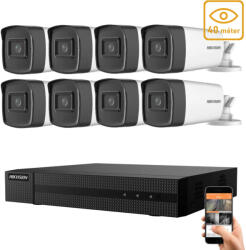 Hikvision 5 megapixeles 8 csőkamerás rendszer 40 méter látótávolsággal