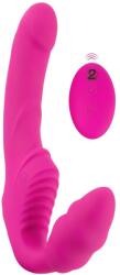 You2Toys Strepless Strap-On - felcsatolható vibrátor (pink) - vagyaim