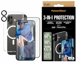 Panzer Bundle 3 az 1-ben iPhone 16 Plus 6, 7" D3O kemény tok + képernyővédő fólia UWF+ objektív B1293+2863+1283 (140867)